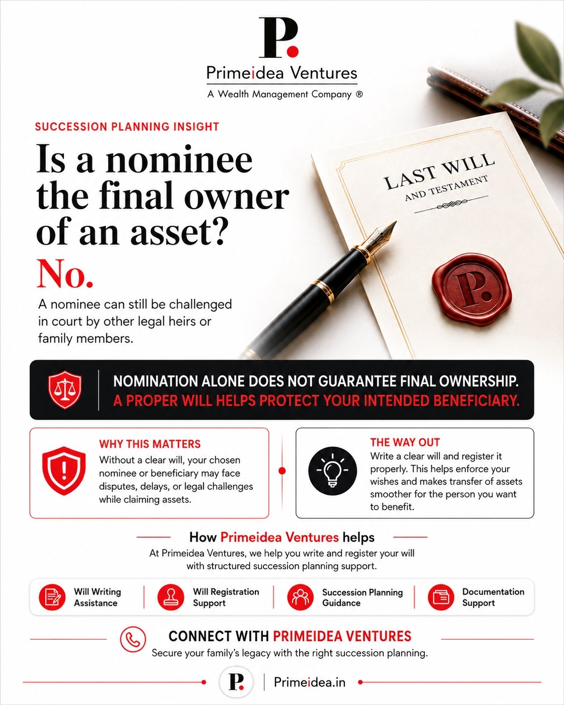 Primeidea Ventures infographic — Is a nominee the final owner of an asset?